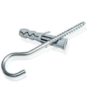 hak z kołkiem 6mm do montażu siatki