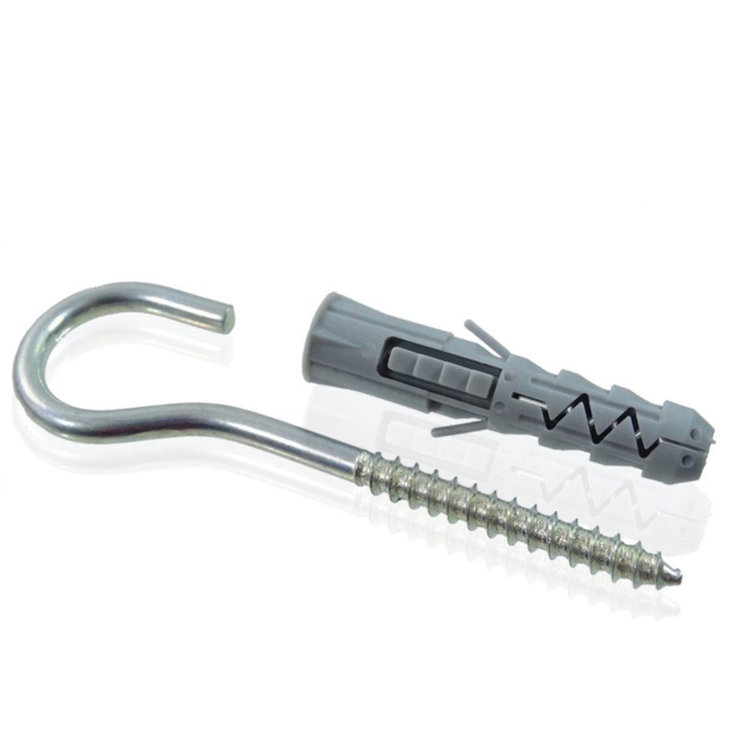 hak z kołkiem 8mm do montażu siatki