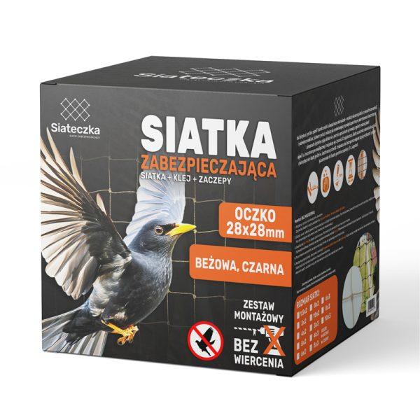 zestaw siatka na małe ptaki bez wiercenia